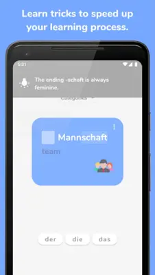 Der Die Das - German Articles android App screenshot 1